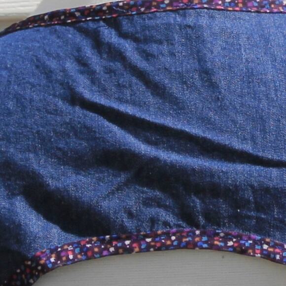 Lily Rose Women's Blouse Denim & Sheer Prairie Cottage Country Indie - Picture 11 of 13